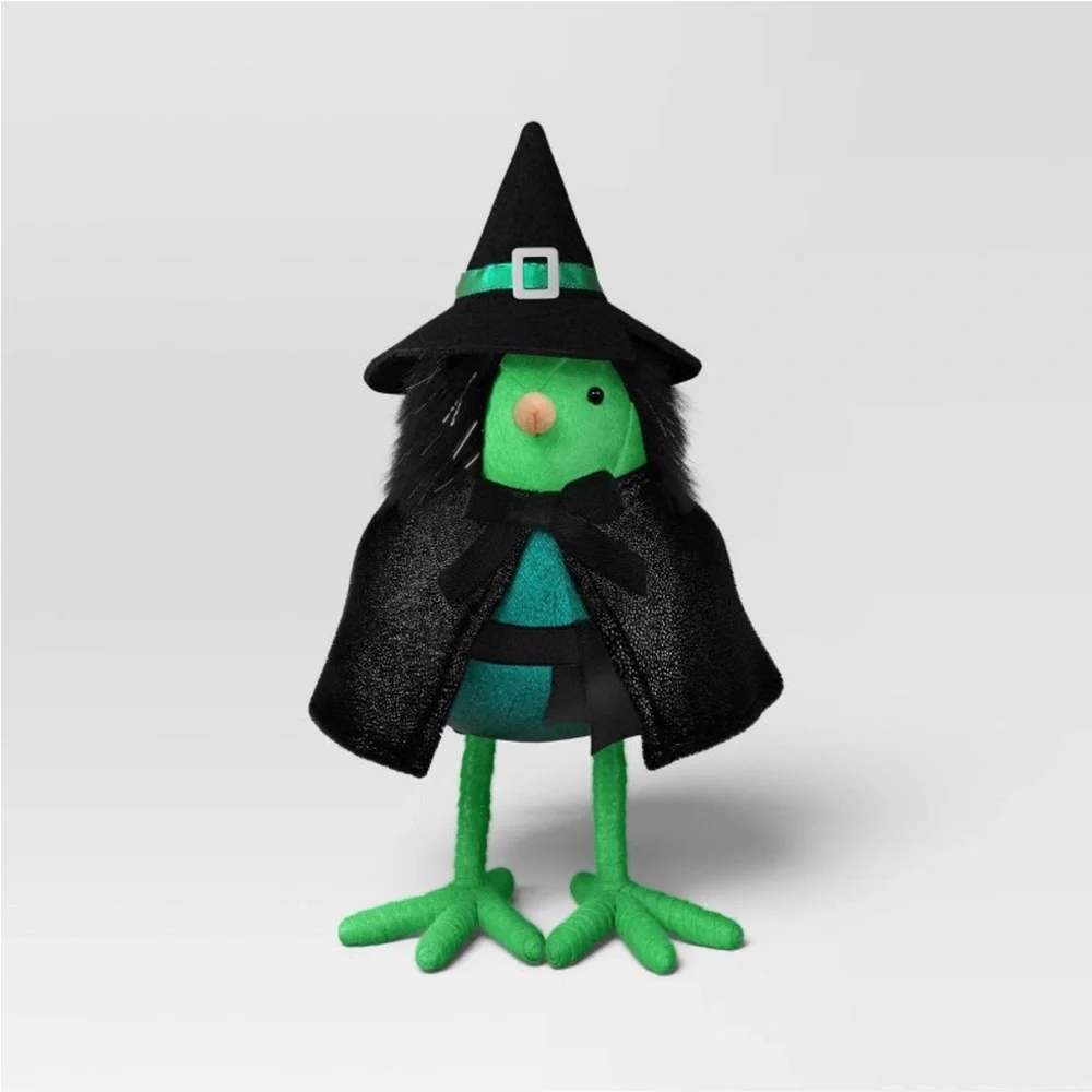 NWT Gloomer Target Featherly Friends Wicked Inspired Green Witch Halloween Bird